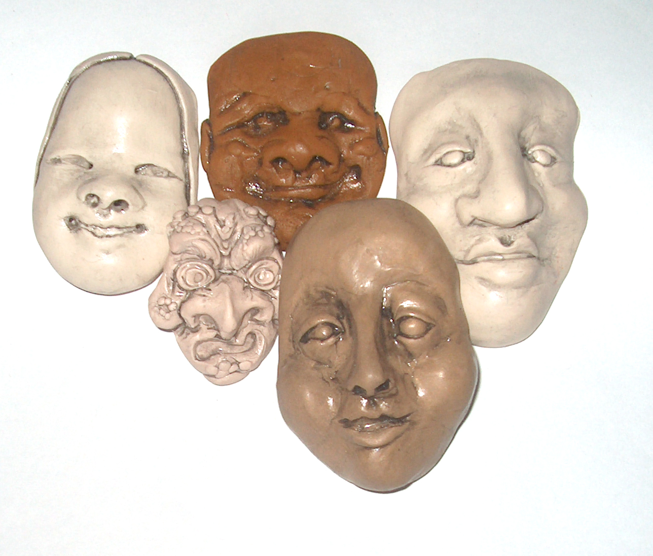 clay faces